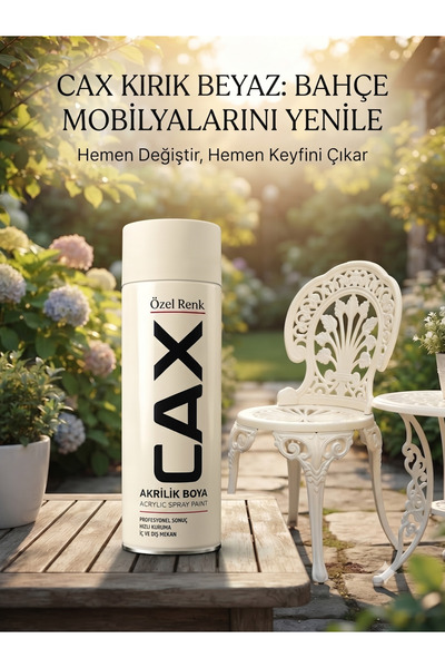 caxcolors CAX Rengi Akrilik Sprey Boya 400ml - Ahşap Bahçe Mobilyası ve Hobi ...