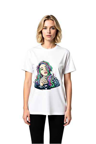 PayBuy Γυναικείο μπλουζάκι με στάμπα Rainbow Hair Punk
