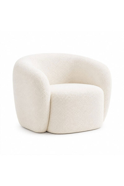 homejoyz Glim Glide Boucle Relaxation Chair - 80X80X80 cm - White