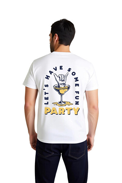 PayBuy Men's T-Shirt Cocktail Glass Printed Party Theme Relaxed Fit Casual We...