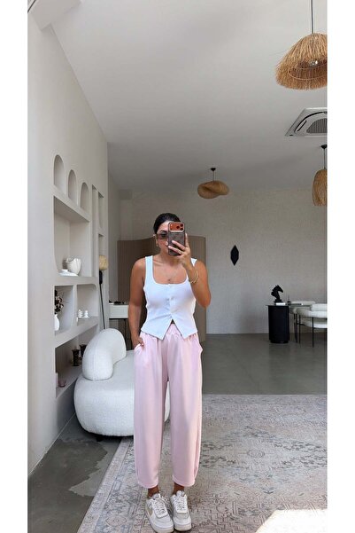 Buket Teke Pink Tasseled Baggy Tracksuit