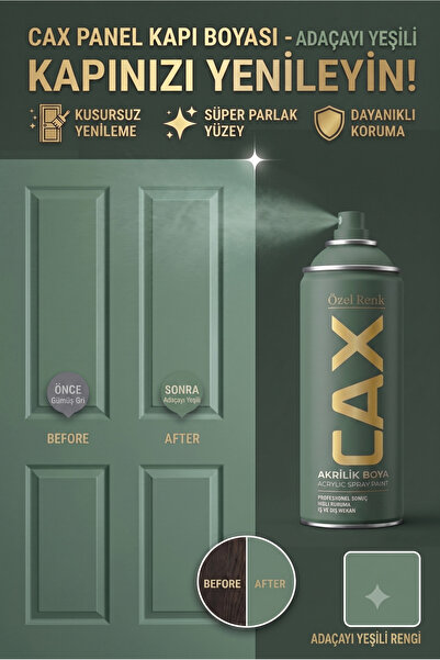 caxcolors CAX Panel Kapı Boyası - Akrilik Boya Ahşap Ve MDF Kapı Yenileme Boyası