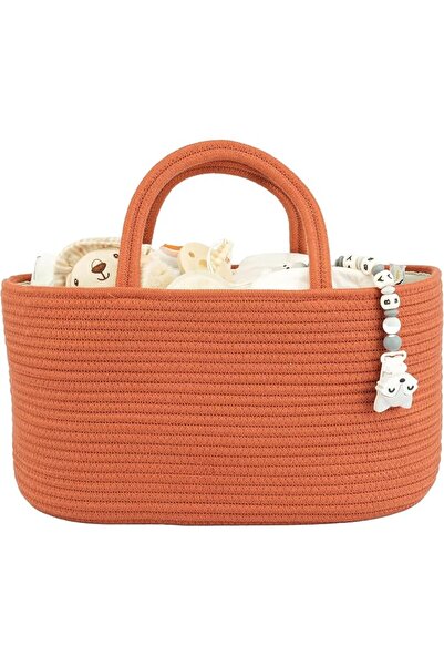 XUANGUO Diaper Caddy Organizer for Baby Cotton Rope Nursery Storage Bin Baske...