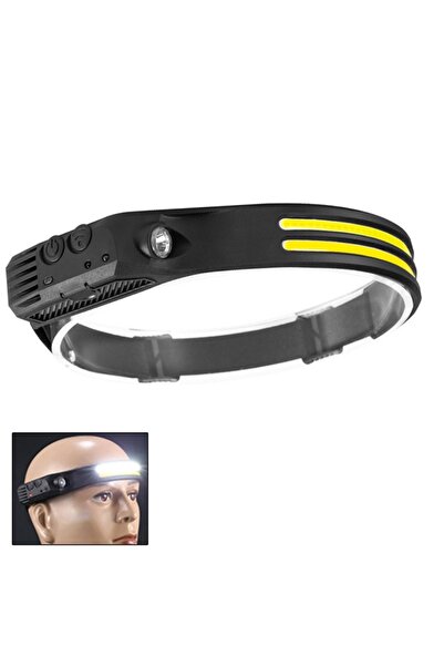 Generic W689-2 White light USB rechargeable motion sensor headlamp COB outdoo...