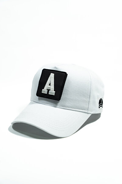 all hats قبعة قابلة للتغيير مع تفاصيل رقعة على شكل حرف A |   قبعة بيسبول بدون...