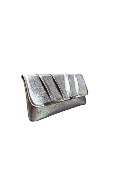 Senna Collection A Simple and Stylish Evening Dress Bag Silver