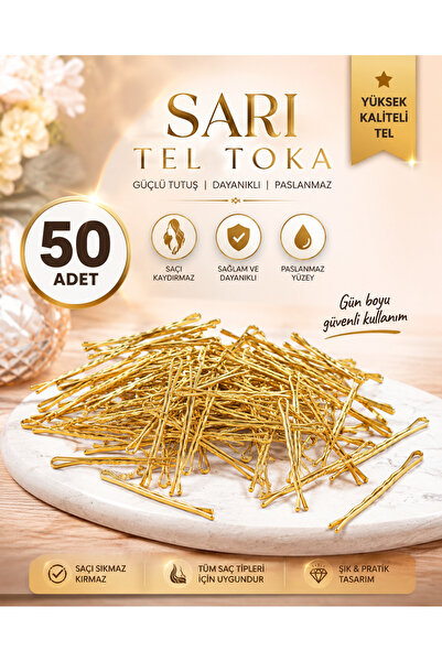 irtihal Sarı tel toka 50 adet