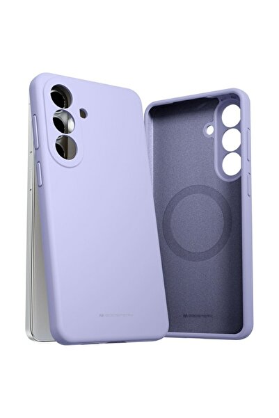 Mercury Θήκη Σιλικόνης Pure Magsafe για Samsung Galaxy S26+ λεβαντί γκρι