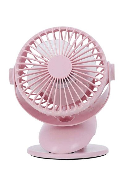 DubaiGallery 6-Inch Rechargeable Table Fan with 3 Speed Settings, 4-Blade Hig...