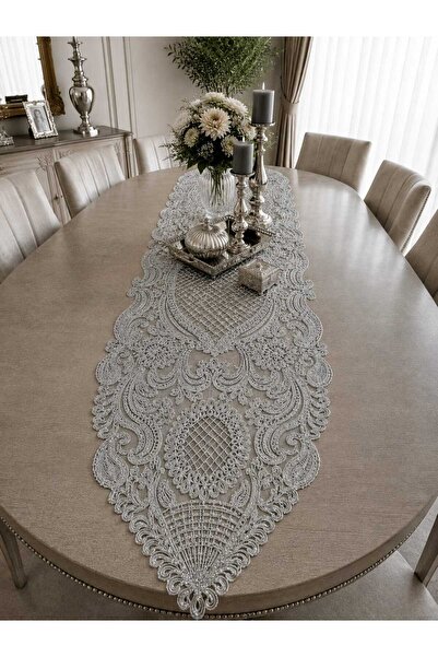 Lena Maison Saray Luxury Embroidered Runner 135 Cmx45 cm