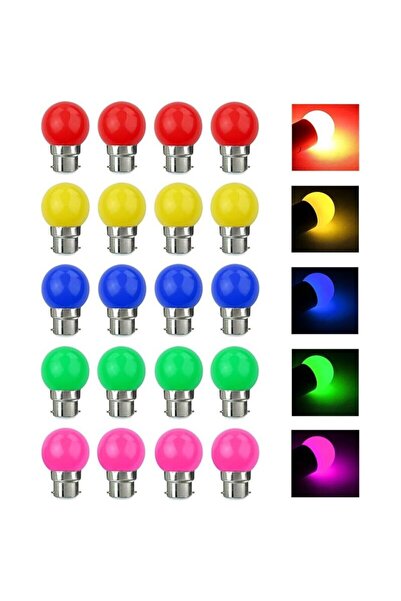 STARSTAR B22 3W LED Bulbs, 30W Equivalent, 240LM, Bayonet Fitting, Multicolor...