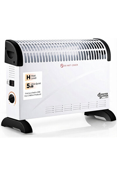 DONYER POWER Електрически отоплител, 2000 W, 750/1250/2000 W, Регулируем терм...