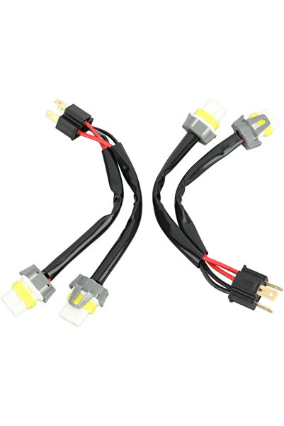 STARSTAR H4 9003 to 9005 9006 Male Headlight Splitter Wire, Female Conversion...