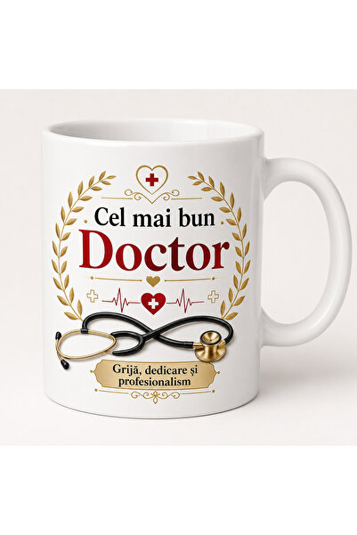 Generic Brand Cana cadou pentru Doctor, Cel mai bun Doctor, mesaj de aprecier...