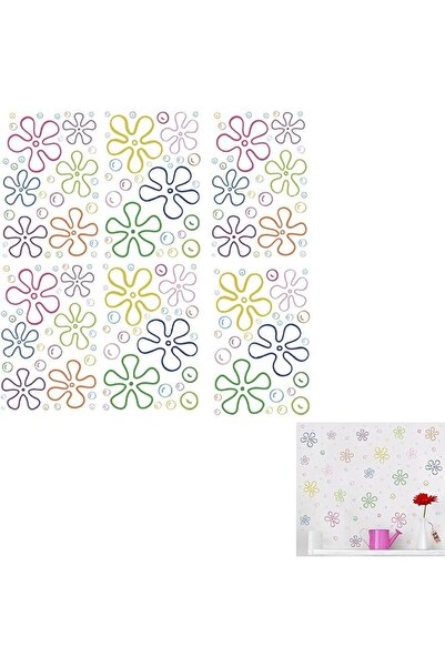GENERAL 6PCS Bikini Flower Bubble Wall Decals Under The Sea Birthday Party De...