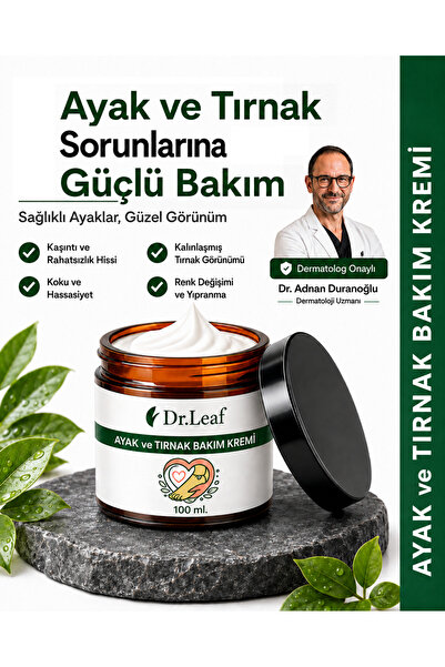 Dr.Leaf Ayak ve Tırnak Bakım Kremi 100 ml – , Yanma, Kalınlaşma ve Çatlak Gör...