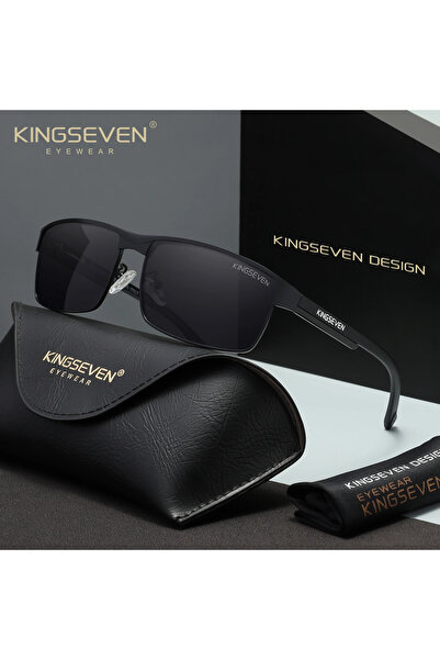 Choice7 Black Gray KINGSEVEN Men Polarized Sunglasses Driving UV400 Anti-Glar...