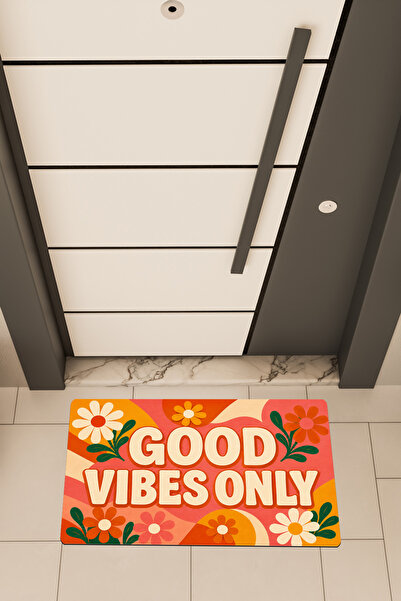 Dormot DEAS HOME, Ψηφιακή Εκτύπωση, GOOD VIBES ONLY, Με Πολύχρωμο Θέμα Μοτίβω...