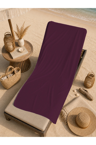 Evmila Modern Minimal Burgundy Purple Simplu, monocrom, cu model, 70x150 pros...