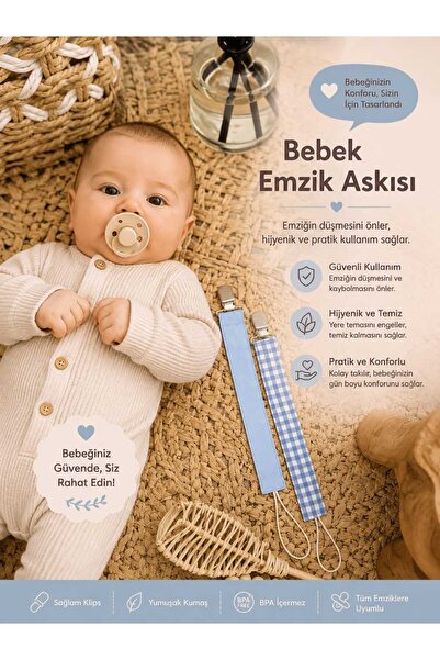 bibebegim 2’li Emzik Zinciri - Mavi