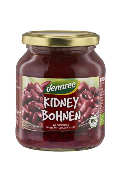 Dennree Fasole organică la borcan, 360g