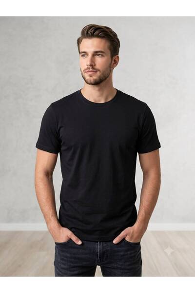 rlt relax time Crew Neck Regular Fit 100% Cotton Single Jersey Basic T-Shirt