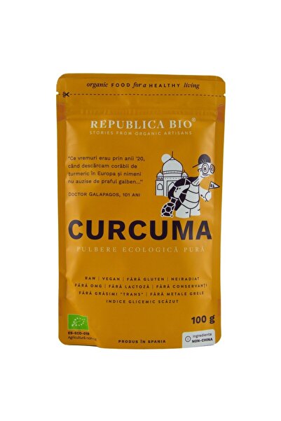 Republica BIO Pudră de turmeric pură organică, 100g