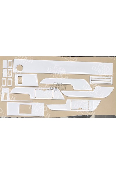 FD Damla Etiket Renault Toros Dashboard Console Trim Front Chest Mahogany Fin...