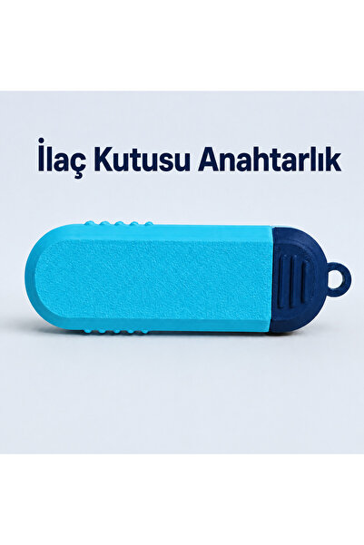 Mayex3d İLAÇ KUTUSU ANAHTARLIK - MAVİ
