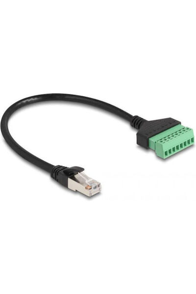 DELOCK Καλώδιο RJ45 αρσενικό - RJ45 αρσενικό - Τερματικό 0.3μ (65975) 1 τεμάχιο