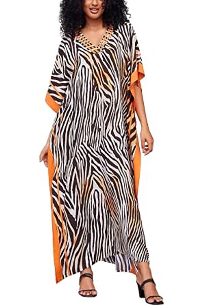 GENERAL Women Roomy Nightgown Long Loungewear Kimono Cardigan Beach Dress Bik...
