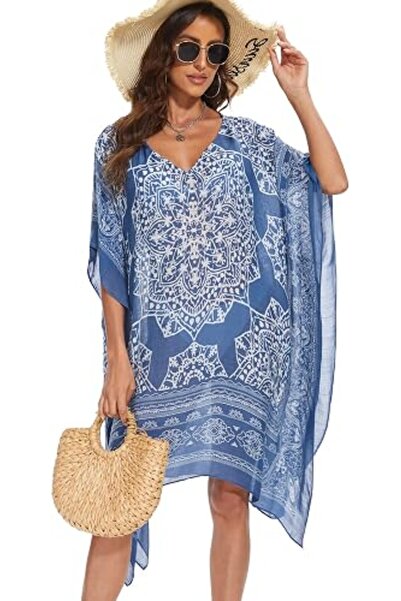 Moss Rose Women's Beach Cover up Swimsuit Kimono Cardigan with Bohemian Flora...