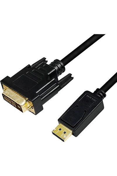 LogiLink Καλώδιο DVI-D αρσενικό σε DisplayPort αρσενικό, 3μ, Μαύρο (CV0132)