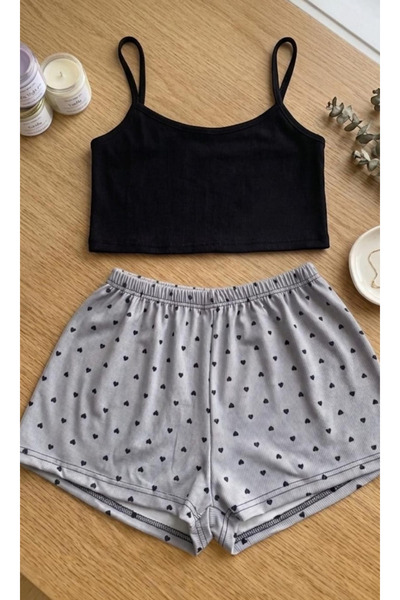 PEMBİŞ HOMEWEAR ŞORT TAKIMI SZNSNU