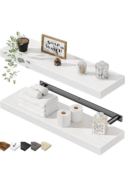 QEEIG Bathroom Shelves Floating Shelves for Wall Shelf Over Toilet Small Wall...