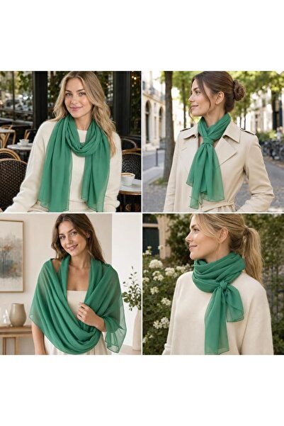 YOUR SMİLE for Women Lightweight Breathable Solid Color Soft Chiffon Long Fas...