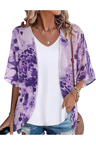 GENERAL Womens Kimono Beach Cover Up Chiffon Cardigan Floral Tops Loose Capes