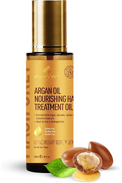 MagiForet Hair Serum, Hair Oil with Argan, Avocado, Jojoba and Camellia Seed ...