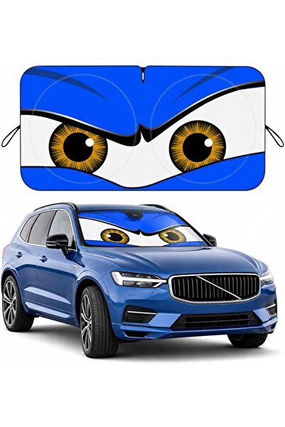 GENERAL eygeufg Car Windshield Sun Shade,Car Sun Shade Funny Car Eyes Sun Vis...
