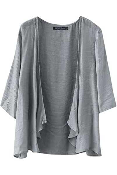 ZANZEA Women Chiffon Kimono Cardigan Open Front Capes Sheer Shrug Top Swim Be...