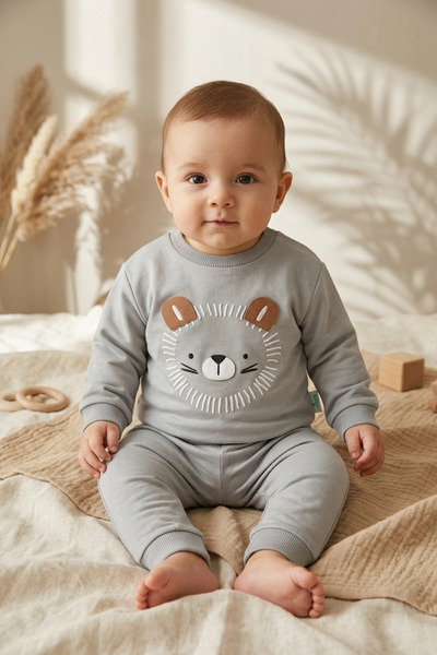 Babydonat طقم بدلة رياضية للأطفال الأولاد من ليو كومفورت مصنوع من القطن بنسبة...