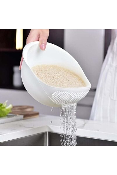 PLEXELLA Colander Food Grade Plastic Rice Beans Peas Washing Filter Strainer ...