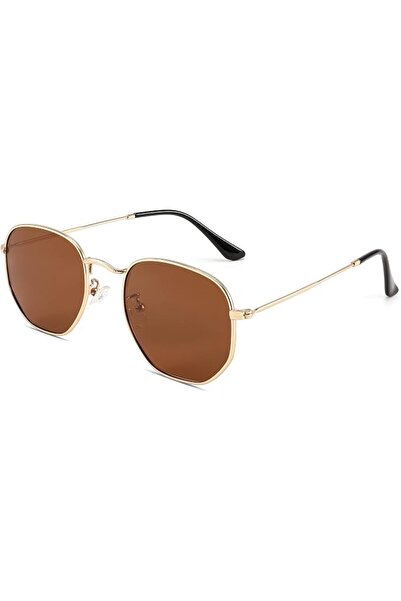 FEISEDY Polarized Sunglasses for Women Men Lightweight metal frame Polygon Su...