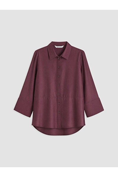 LC Waikiki Plum Modal Blend Women's Shirt (W6)