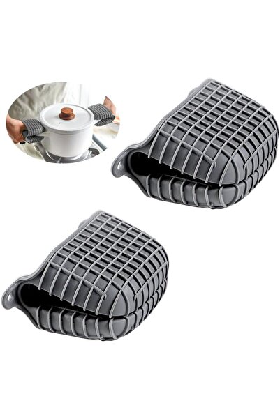 Arabest 2 Pack Silicone Oven Mitts,Heat Resistant,Flexible Oven Gloves,Mini K...
