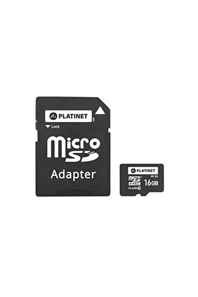 Platinet Card Micro SD de 16GB Clasa 10 cu Adaptor