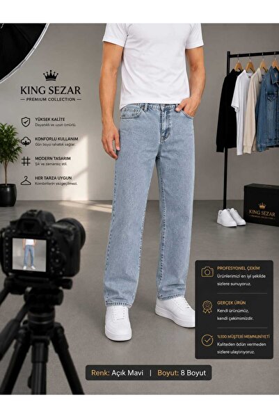 Lina Jean Men's Pipe Leg Jeans Men's Denim Pants Men's Jeans