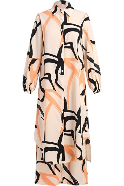 GENERAL ODIZLI Women's Muslim 2 Pieces Sets Long Sleeve Button Down Shirt and...
