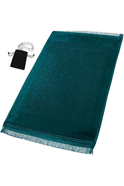 GENERAL Prayer Rug Muslim Mat Islamic - Thick Prayer Rug Sajadah for Kids Men...