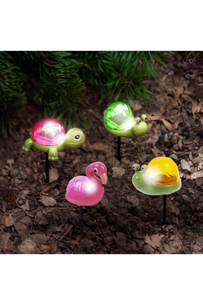 Alista Home Decorațiune solară LED în formă de animal cu țăruș, 15 cm, lumină...